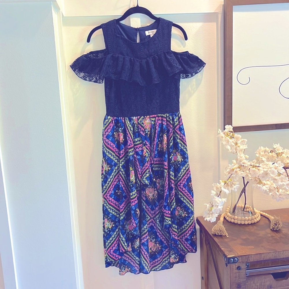 Speechless Kids - 16 - Cold Shoulder - High Low, with Shorts
